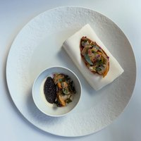 OSETRA CAVIAR, manilla clams, geoduck, sea lettuce