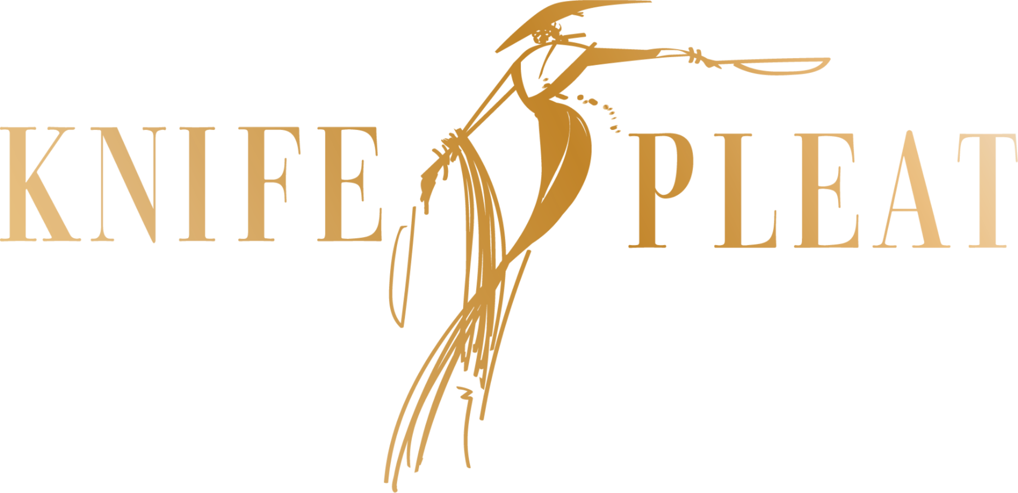Knife Plat Gold Logo